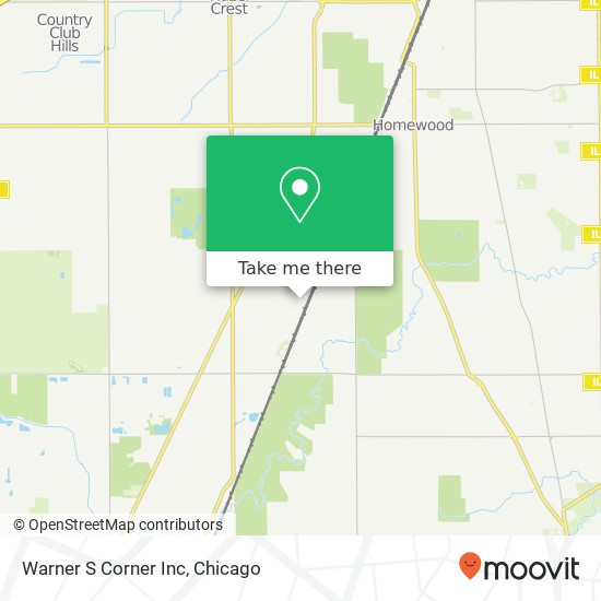 Warner S Corner Inc map