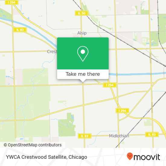 YWCA Crestwood Satellite map