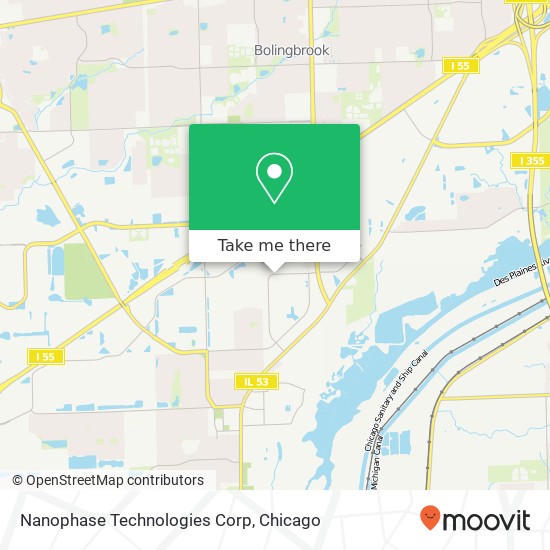 Mapa de Nanophase Technologies Corp
