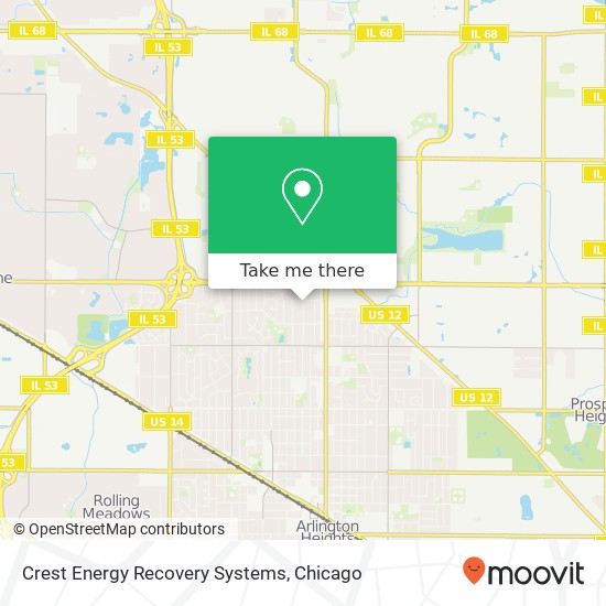 Mapa de Crest Energy Recovery Systems