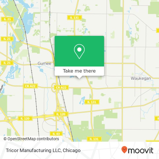 Mapa de Tricor Manufacturing LLC