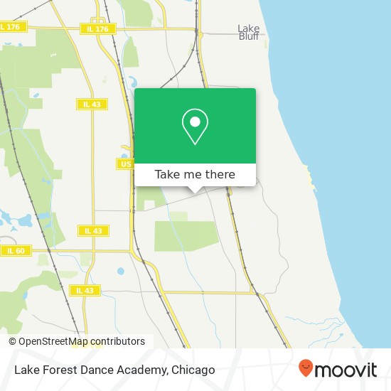 Lake Forest Dance Academy map