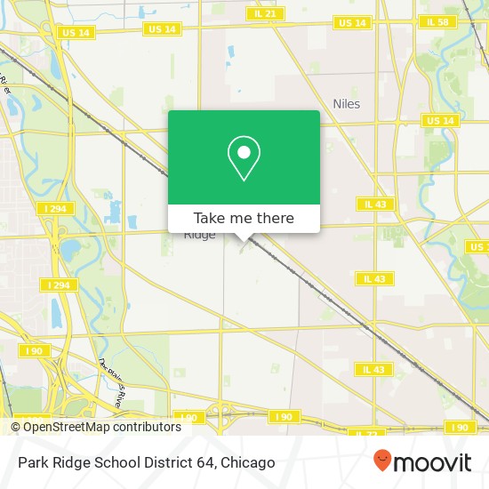 Mapa de Park Ridge School District 64