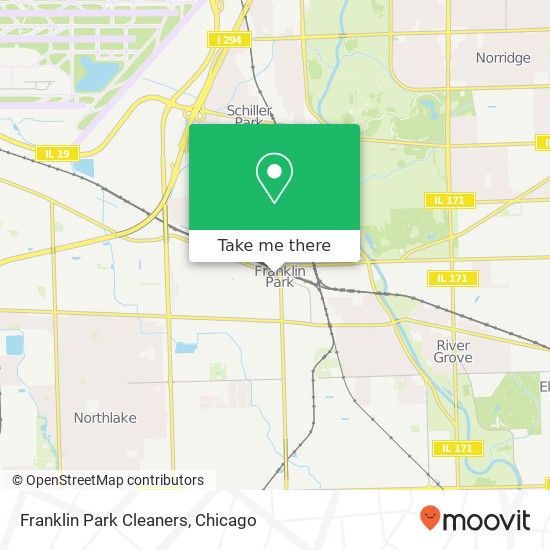Franklin Park Cleaners map