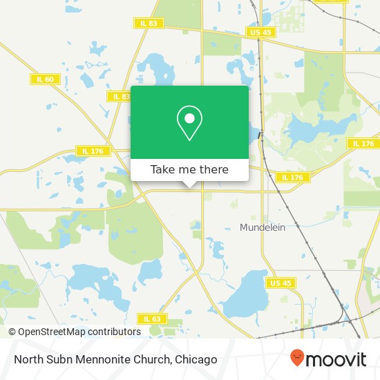 Mapa de North Subn Mennonite Church