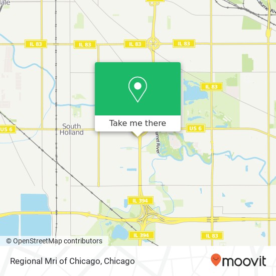 Regional Mri of Chicago map