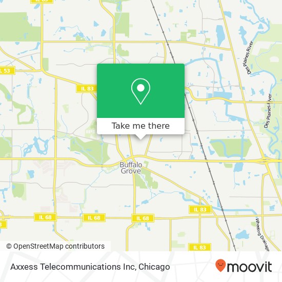 Mapa de Axxess Telecommunications Inc