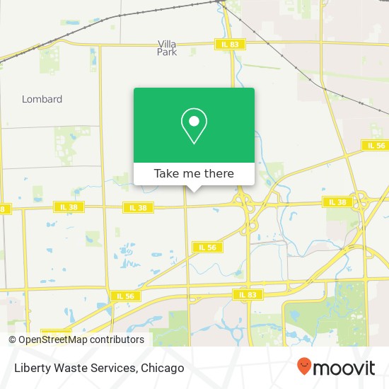 Liberty Waste Services map