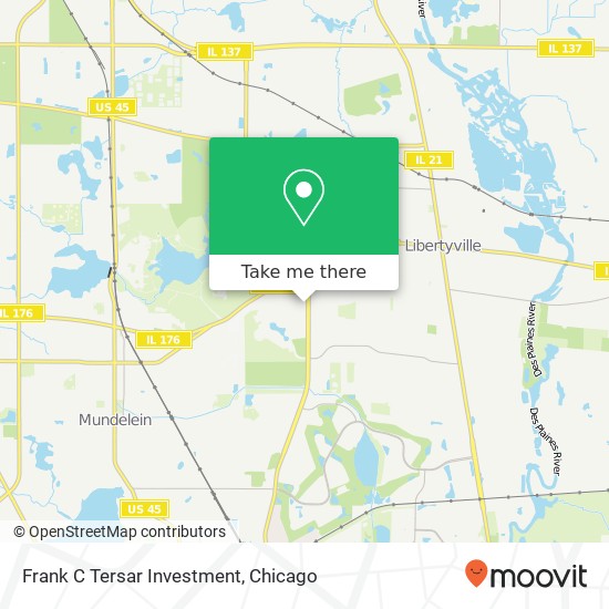 Mapa de Frank C Tersar Investment