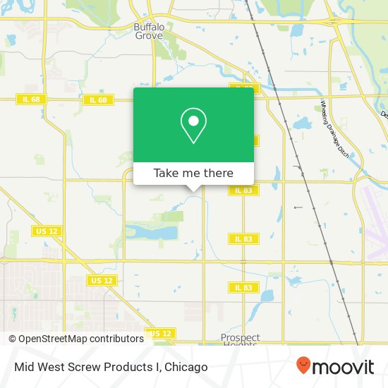 Mapa de Mid West Screw Products I