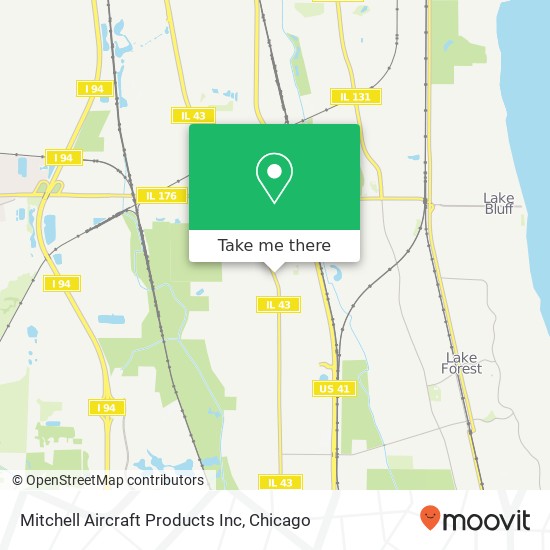 Mitchell Aircraft Products Inc map