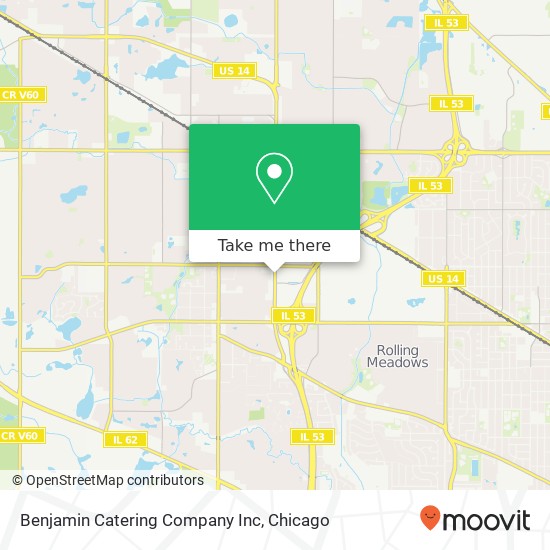 Benjamin Catering Company Inc map