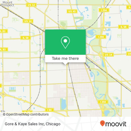 Gore & Kaye Sales Inc map