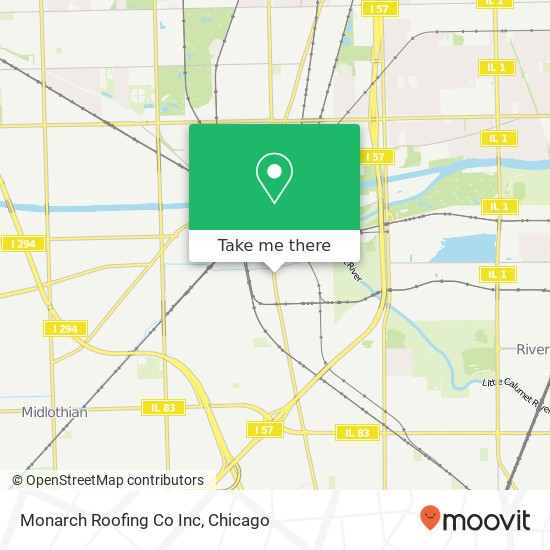 Monarch Roofing Co Inc map