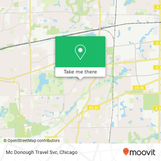 Mc Donough Travel Svc map