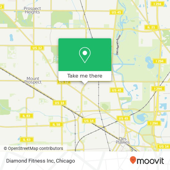 Diamond Fitness Inc map