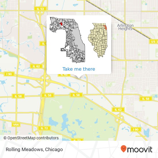 Rolling Meadows map