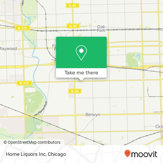 Home Liquors Inc map