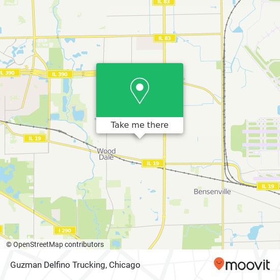 Guzman Delfino Trucking map