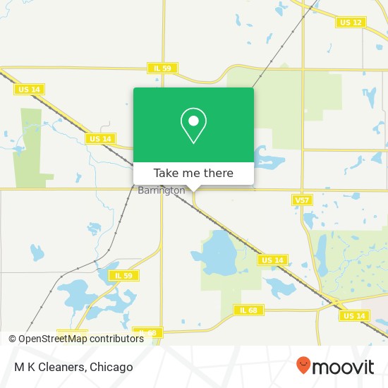 M K Cleaners map