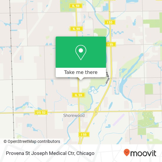 Provena St Joseph Medical Ctr map