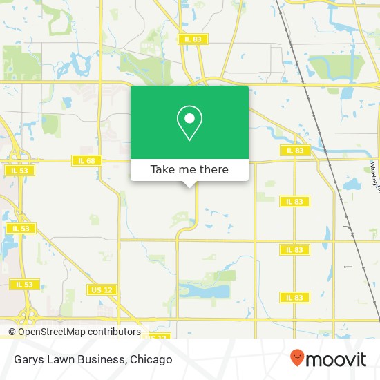 Garys Lawn Business map