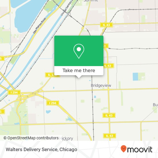 Walters Delivery Service map