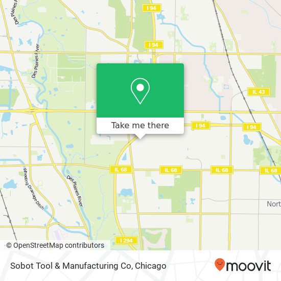 Mapa de Sobot Tool & Manufacturing Co