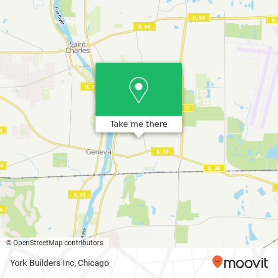 York Builders Inc map