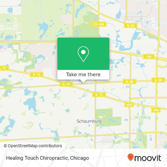 Mapa de Healing Touch Chiropractic