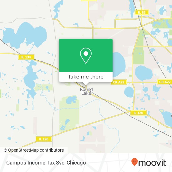 Campos Income Tax Svc map