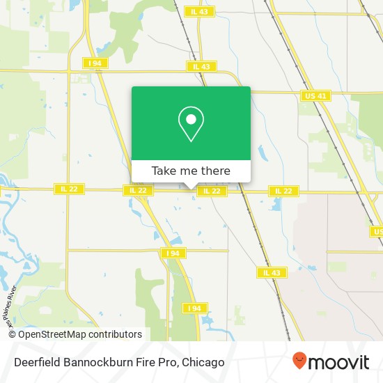 Mapa de Deerfield Bannockburn Fire Pro