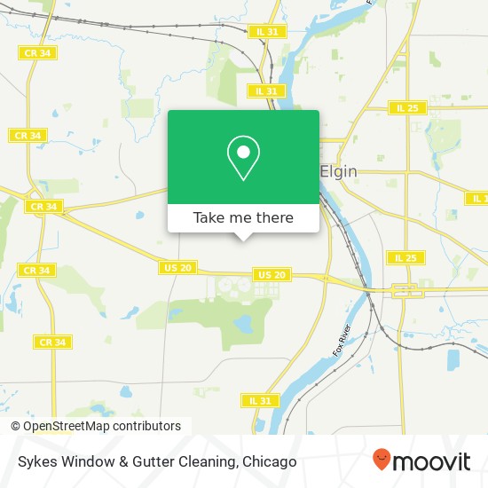 Mapa de Sykes Window & Gutter Cleaning