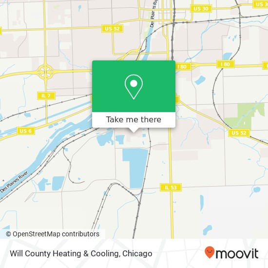 Mapa de Will County Heating & Cooling