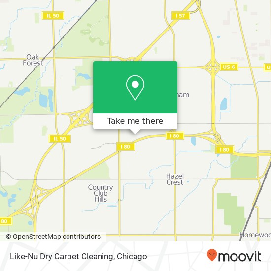 Like-Nu Dry Carpet Cleaning map