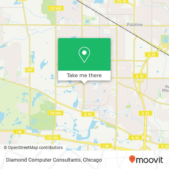 Diamond Computer Consultants map