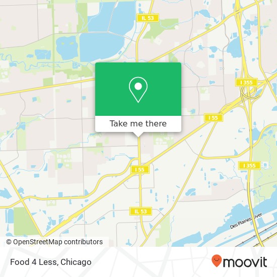 Food 4 Less map