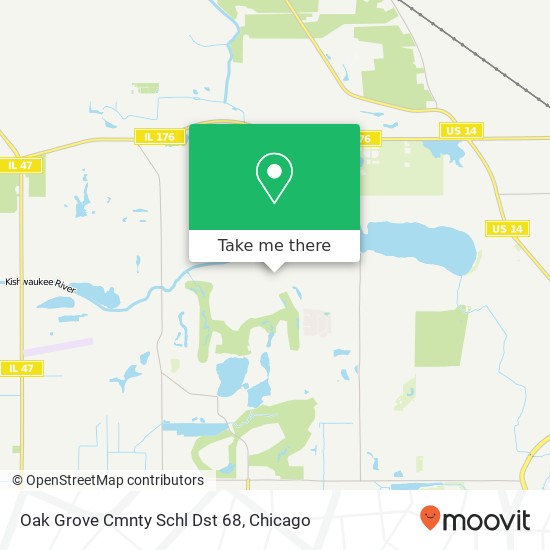 Oak Grove Cmnty Schl Dst 68 map