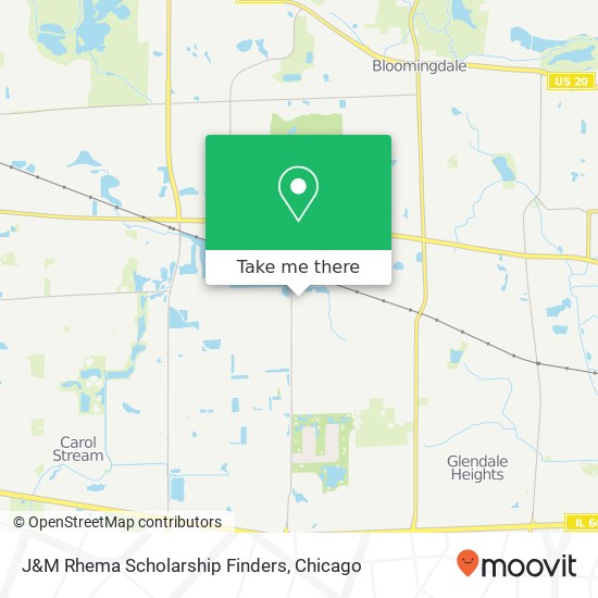Mapa de J&M Rhema Scholarship Finders