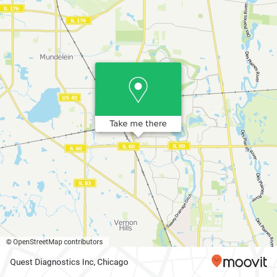 Quest Diagnostics Inc map