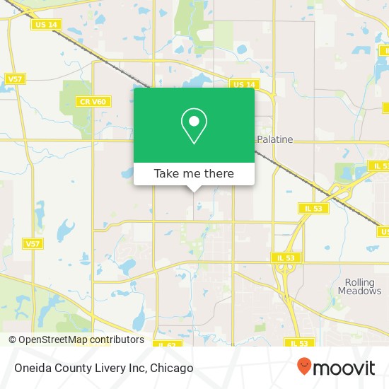 Oneida County Livery Inc map