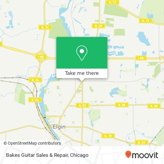 Bakes Guitar Sales & Repair map