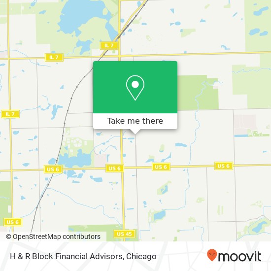 H & R Block Financial Advisors map