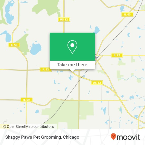 Shaggy Paws Pet Grooming map