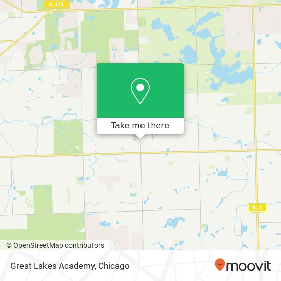 Mapa de Great Lakes Academy