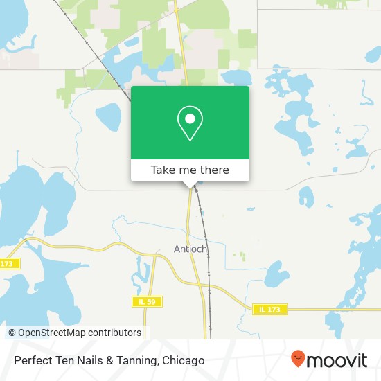 Perfect Ten Nails & Tanning map