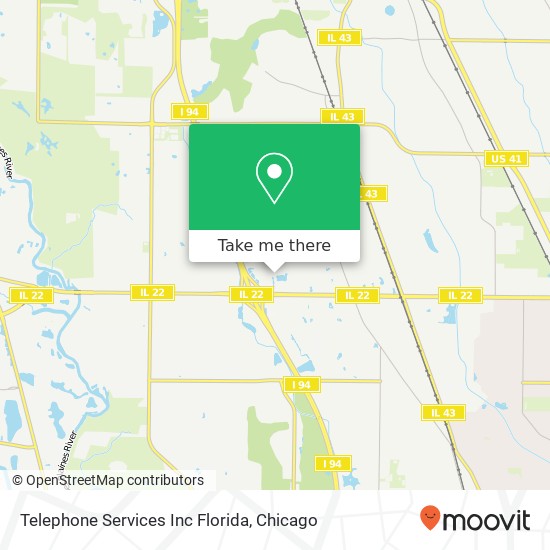 Mapa de Telephone Services Inc Florida