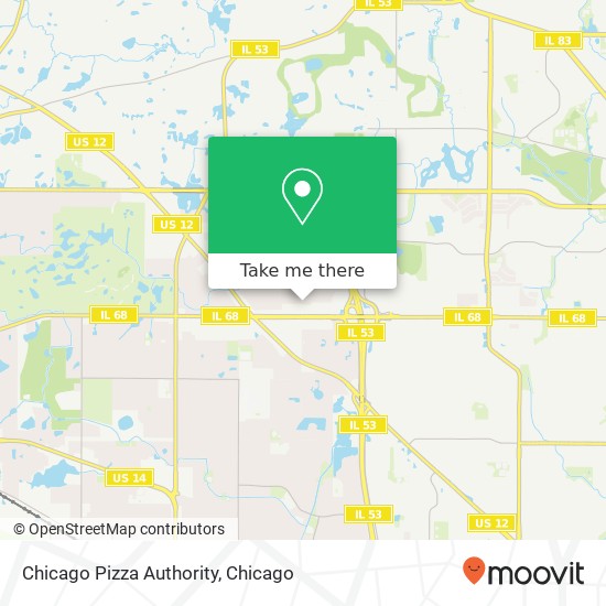 Mapa de Chicago Pizza Authority