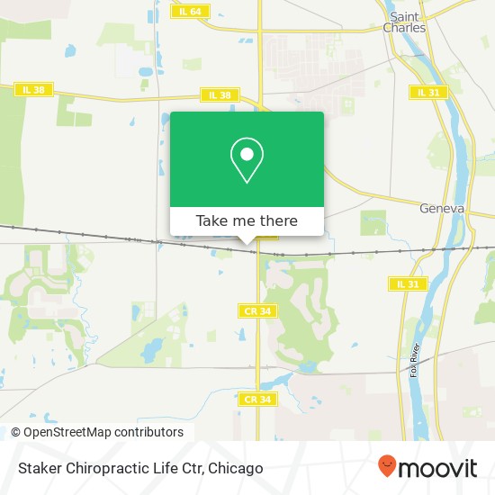 Staker Chiropractic Life Ctr map