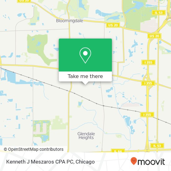 Kenneth J Meszaros CPA PC map